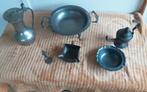 Vintage Tinnen Servies Set, Antiek en Kunst, Antiek | Tin, Ophalen of Verzenden
