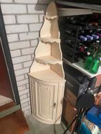 Antiek grenen driehoekskastje,roomwit, Antiek en Kunst, Antiek | Meubels | Kasten, Ophalen