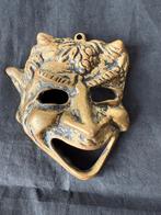 Antiek bronzen theater masker Duivel El Diablo, Antiek en Kunst, Ophalen of Verzenden