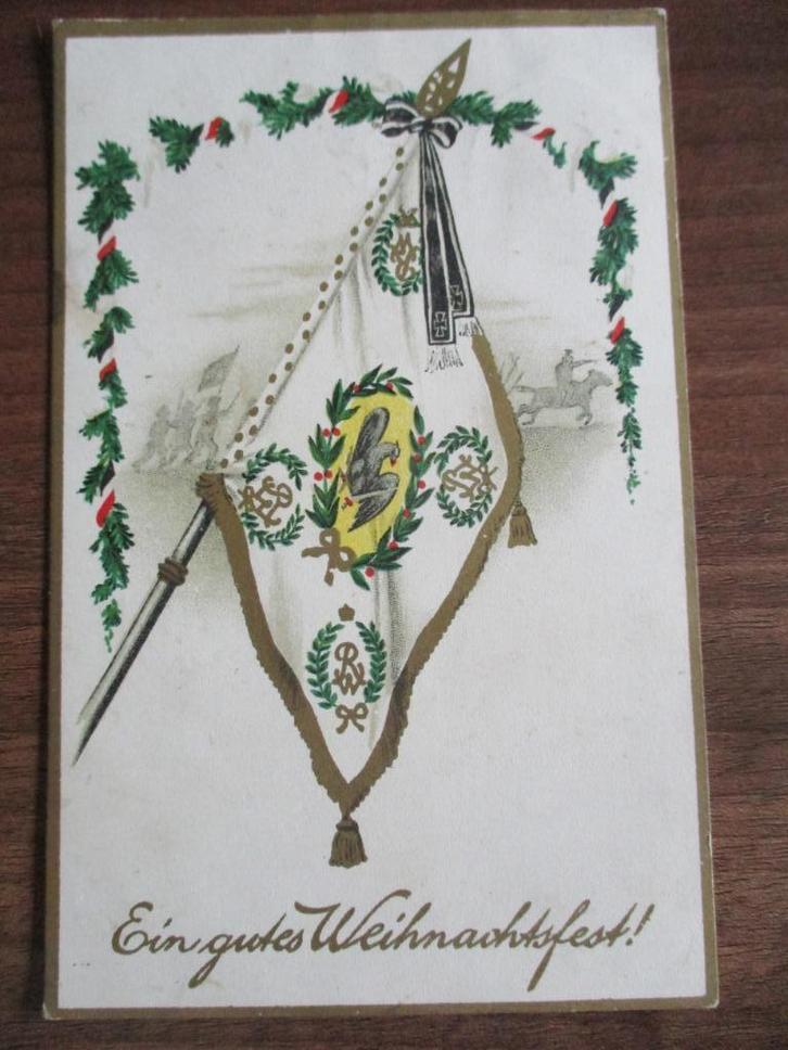 WO1 postkaart - ein gutes Weihnachtsfest, Verzamelen, Militaria | Algemeen, Landmacht, Foto of Poster, Duitsland, Verzenden