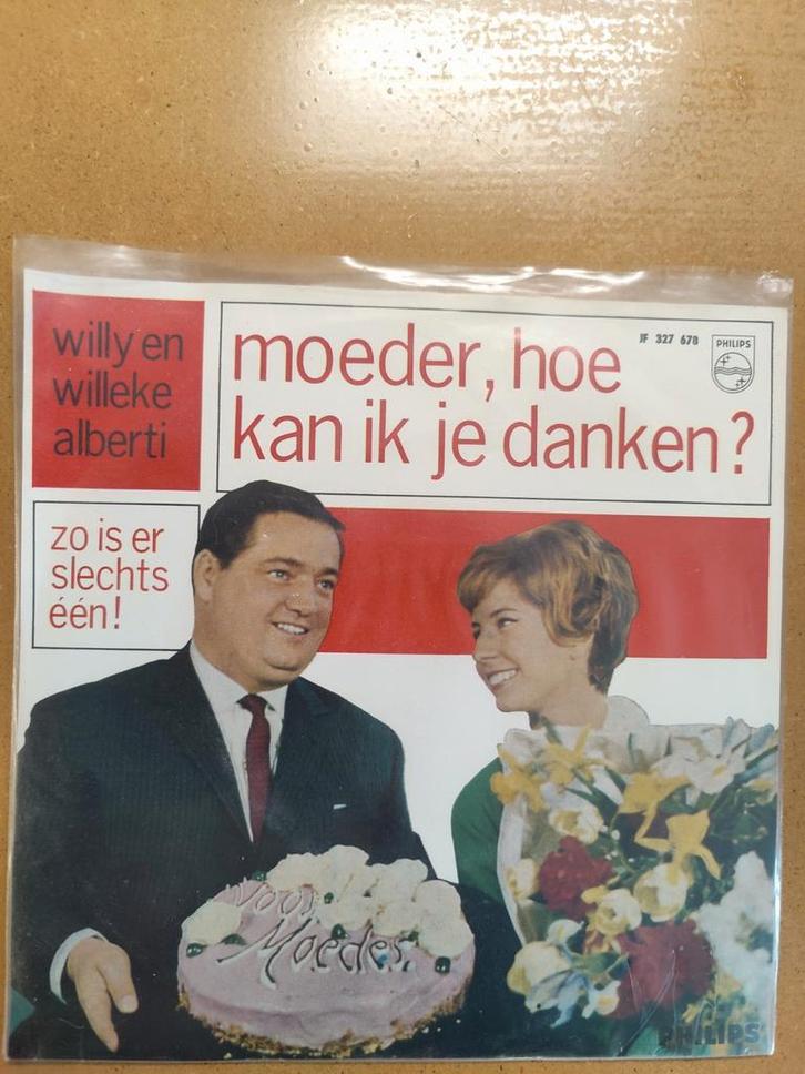 Willy en Willeke Alberti - Moeder, hoe kan ik je danken?, Cd's en Dvd's, Vinyl | Nederlandstalig, Gebruikt, Levenslied of Smartlap