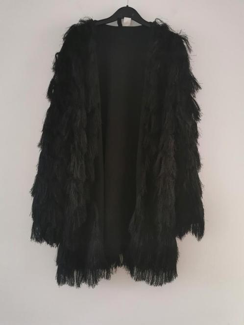 H&M fluffy vest mt. M, Kleding | Dames, Truien en Vesten, Nieuw, Maat 38/40 (M), Zwart, Verzenden