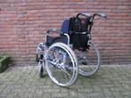 Excel inklapbare rolstoel 39cm massieve banden & stokhouder, Ophalen of Verzenden, Inklapbaar, Zo goed als nieuw, Duwrolstoel