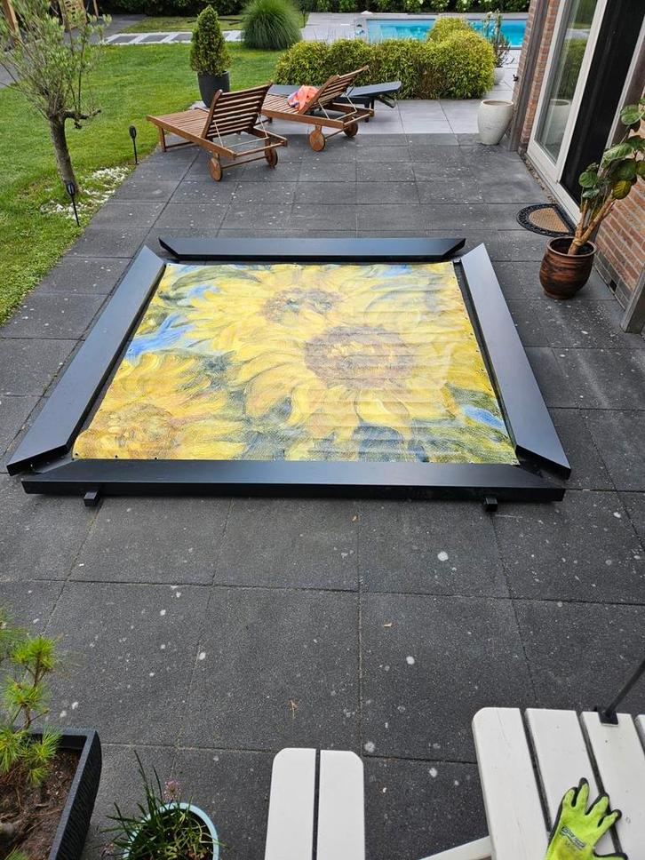 Prachtig doek zeer goede kwaliteit zonnebloemen met lijst, Huis en Inrichting, Woonaccessoires | Schilderijen, Tekeningen en Foto's