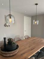 Twee hanglampen van Riviera Maison, Huis en Inrichting, Lampen | Hanglampen, Ophalen of Verzenden, Zo goed als nieuw, Glas, Minder dan 50 cm