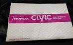 HONDA CIVIC 1979 HANDLEIDING nederlandstalig, Ophalen of Verzenden