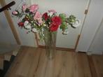 Vaas ca. 70 cm hoog met kunst bloemen, Ophalen, Gebruikt, Overige kleuren, 50 tot 75 cm