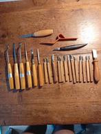 Set houtbewerking beitels en mesjes, Ophalen of Verzenden, Gebruikt