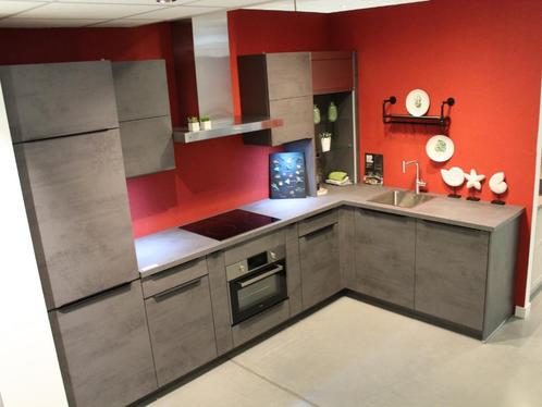 S-22 Moderne hoekkeuken met opzetkast | Spoedverkoop, Huis en Inrichting, Keuken | Complete keukens, Nieuw, Hoekkeuken, Zwart