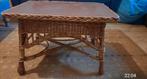 rotan tafeltje retro, Huis en Inrichting, Tafels | Sidetables, Ophalen, Gebruikt, 50 tot 100 cm, Rond