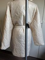 Boohoo Cream Quilted Puffer Oversized Belted Coat Maat 44-46, Kleding | Dames, Jassen | Winter, Beige, Maat 42/44 (L), Nieuw, Ophalen of Verzenden
