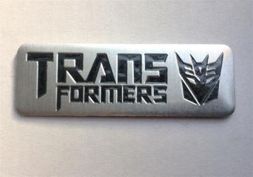 TRANSFORMERS Decepticon Embleem aluminium Badge beschikbaar voor biedingen