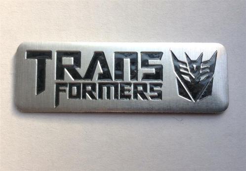 TRANSFORMERS Decepticon Embleem aluminium Badge, Verzamelen, Transformers, Nieuw, G1, Verzenden