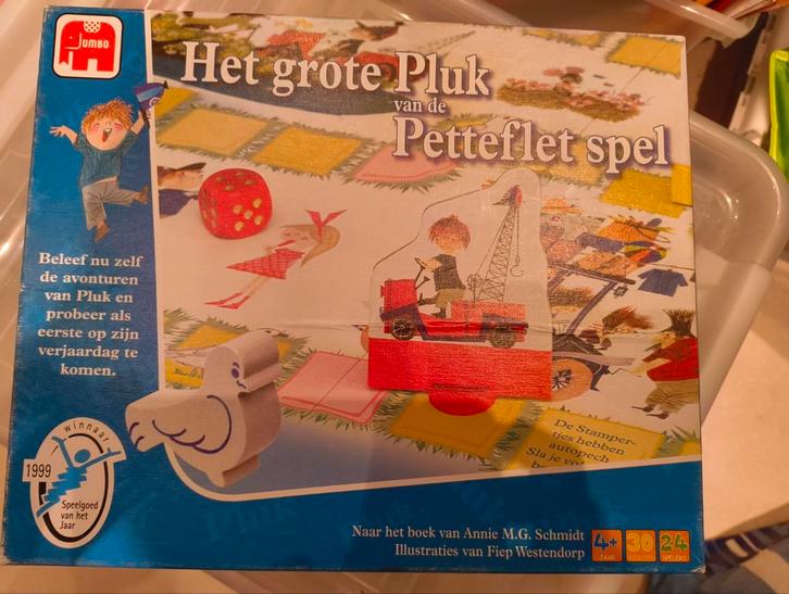 Het grote Pluk van de Petteflet spel - Jumbo, Hobby en Vrije tijd, Gezelschapsspellen | Bordspellen, Gebruikt, Drie of vier spelers