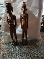 Afrikaanse houten beelden vintage, Ophalen of Verzenden