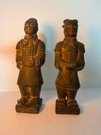 2 samurai achtige beeldjes, Ophalen of Verzenden