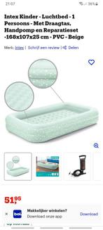 1x Intex kinderluchtbed met opstaande rand, Caravans en Kamperen, Luchtbedden, Ophalen of Verzenden, Zo goed als nieuw