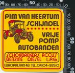 Sticker: Pim van Heertum - Vrije Pomp Autobanden - Schijndel, Auto of Motor, Ophalen of Verzenden