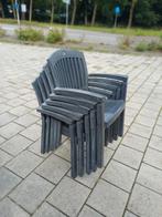 Stapelbare Tuinstoelen - Set van 5, Tuin en Terras, Tuinstoelen, Ophalen, Gebruikt, Plastic, Stapelbaar