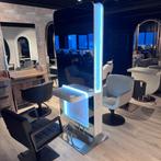 EILAND SPIEGEL KAPTAFEL KAPPER KAPSALON DUBBEL ZIJDIG WIT, Ophalen of Verzenden, Zo goed als nieuw