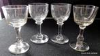 4 Antieke Kristallen Borrel Glaasjes, Verzamelen, Glas en Borrelglaasjes, Gebruikt, N.v.t., N.v.t., Ophalen of Verzenden