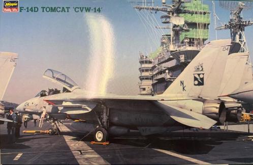 Coelianmodels, Hasegawa, 07212, F-14D Tomcat, 1/48, € 49,99, Hobby en Vrije tijd, Modelbouw | Vliegtuigen en Helikopters, Nieuw