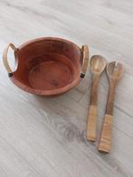 Rattan houten schaal met lepels van Deco Heart house, Ophalen of Verzenden, Nieuw