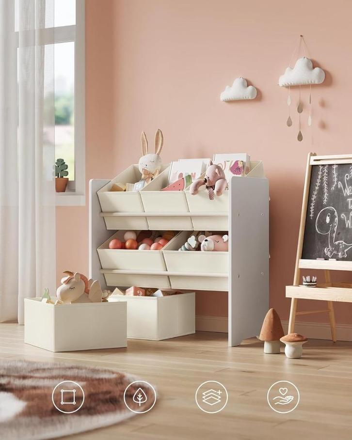 Kinderboekenkast met 7 Opbergvakken – Nieuw, Kinderen en Baby's, Kinderkamer | Inrichting en Decoratie, Nieuw, Overige typen, Ophalen of Verzenden