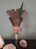 Smudge waaier/ Feather fan met edelsteen, Ophalen of Verzenden