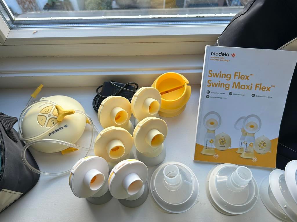 Complete Medela kolfset – dubbel + handkolf +kolftas+zakjes, Ophalen, Borstkolf