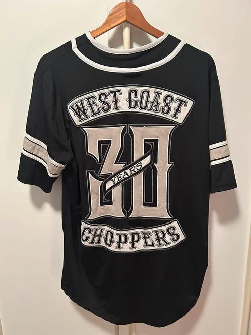 West Coast Choppers baseball limited shirt jersey 30 jaar, Motoren, Kleding | Motorkleding, Tweedehands, Ophalen of Verzenden