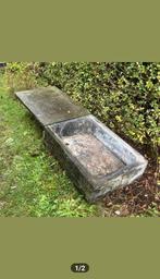 Oude wasbak met tablet in Belgisch blauwsteen, Ophalen