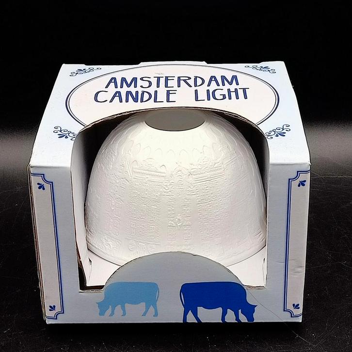 Fraaie Lithophaan  Waxinelichthouder Amsterdam Nieuw., Huis en Inrichting, Woonaccessoires | Kandelaars en Kaarsen, Nieuw, Minder dan 25 cm