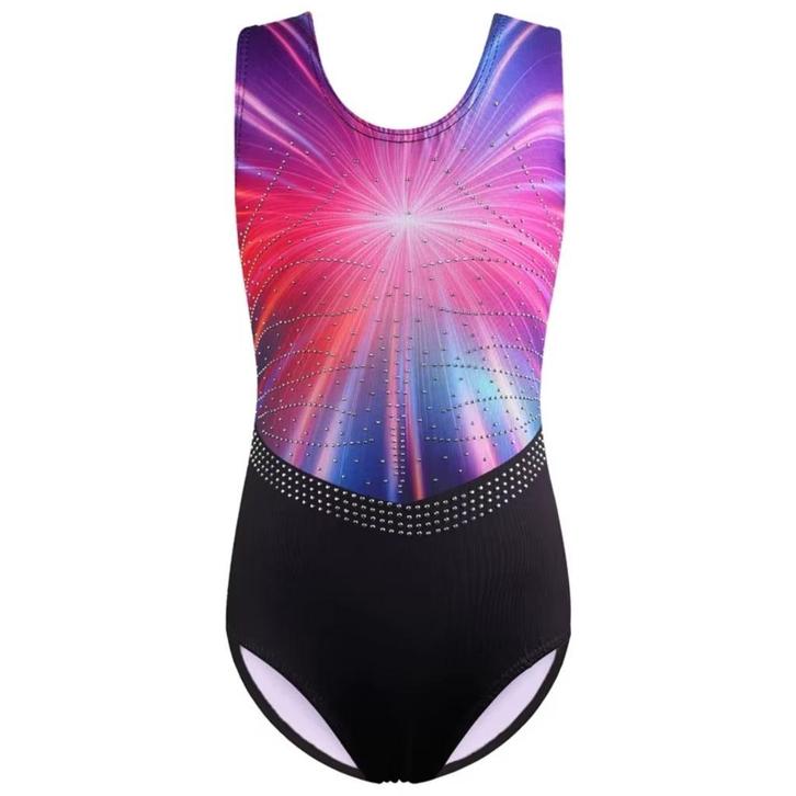 Turnpakje zwart roze 122 128 134 140 146 152 158 gympakje, Sport en Fitness, Turnen, Nieuw, Turnpak(je), Roze, Ophalen of Verzenden