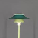 Staande lamp groen, unieke vintage vloerlamp uit Denemarken, 100 tot 150 cm, Gebruikt, Retro, Metaal