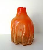 Grote glazen vaas licht en donker oranje opaline 2845-g, Antiek en Kunst, Antiek | Glas en Kristal, Ophalen of Verzenden