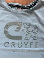 Cruyff shirt en broekje blauw mt 152 valt klein 146 of 140, Broek, Gebruikt, Jongen of Meisje, Ophalen of Verzenden