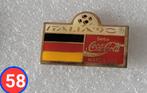 Pin Voetbal Italië 90 Duitsland Coca-Cola, Verzamelen, Speldjes, Pins en Buttons, Gebruikt, Verzenden