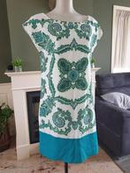 Sfera wit crème groen jurk mt S 36 tuniek Gratis verzenden, Verzenden, Zo goed als nieuw, Maat 36 (S), Boven de knie