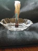 Kristallen Biedermeier bonbonschaaltje met zilveren hengsel, Antiek en Kunst, Ophalen of Verzenden