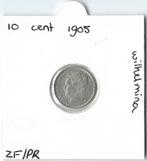10 cent (dubbeltje) 1905 Wilhelmina, Postzegels en Munten, Munten | Nederland, Zilver, Ophalen of Verzenden, 10 cent, Koningin Wilhelmina