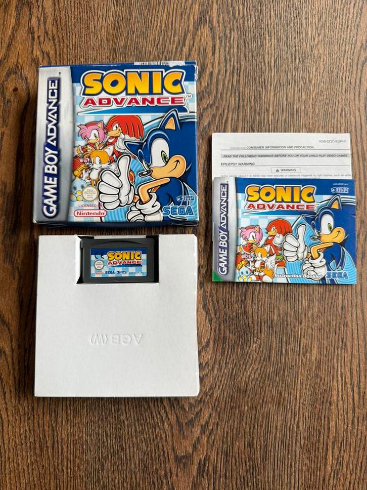 Nintendo Advance spel Sonic Advance, Spelcomputers en Games, Games | Nintendo Game Boy, Zo goed als nieuw, Avontuur en Actie, 1 speler