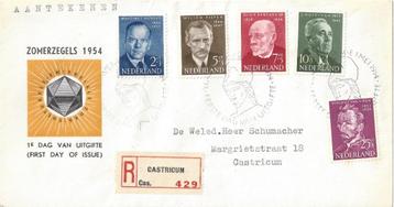 1e dag envelop Zomerzegels 1954 beschikbaar voor biedingen