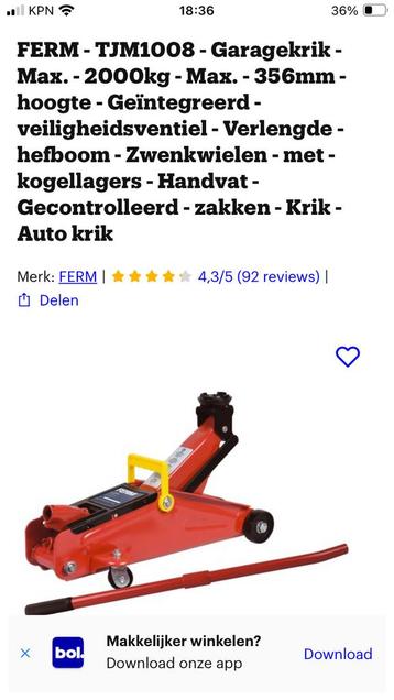 Complete auto krik paar x gebruikt schuur vonds beschikbaar voor biedingen