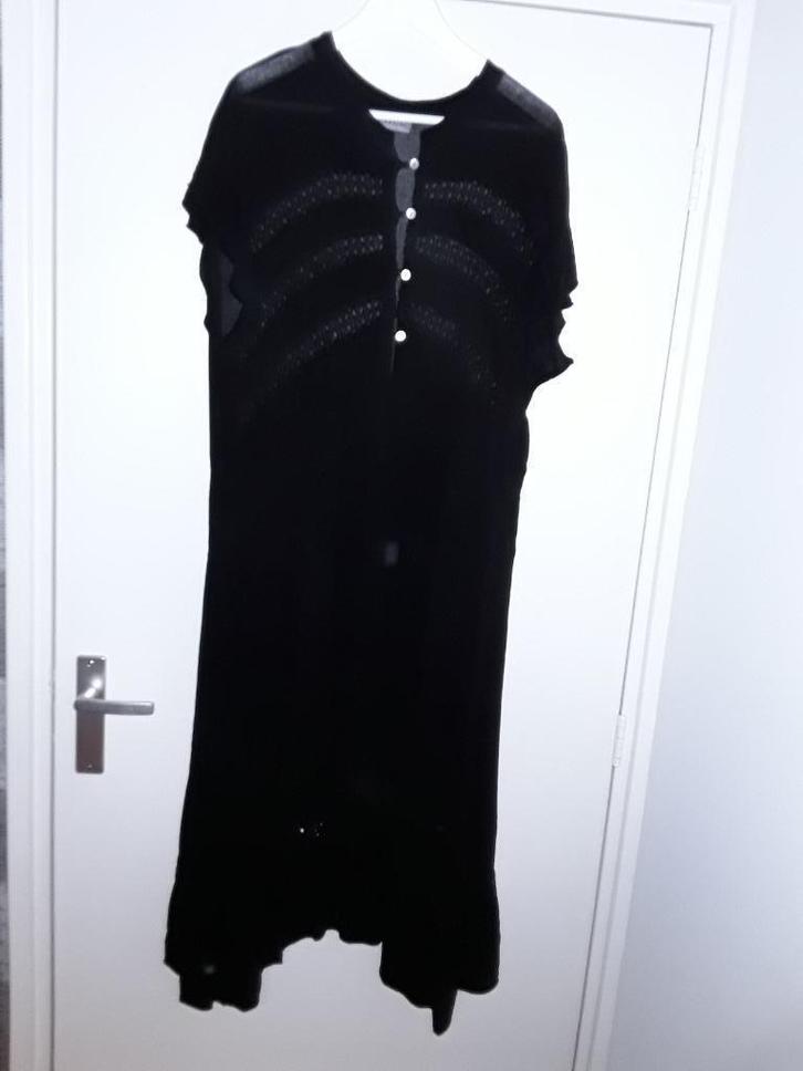 Transfer Zwarte Lange Jurk Maat XL, Kleding | Dames, Jurken, Nieuw, Maat 46/48 (XL) of groter, Zwart, Onder de knie, Verzenden