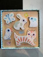 Houten puzzel Djeco, Ophalen, Minder dan 10 stukjes, Zo goed als nieuw, 6 maanden tot 2 jaar