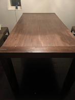 Acaciahouten Eettafel met Buffet-, TV- & Salontafel, Ophalen, Gebruikt, 100 tot 150 cm, Vijf personen of meer