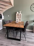 Moderne Eetkamertafel + 4 Stoelen, Huis en Inrichting, Ophalen, Gebruikt, 100 tot 150 cm, Vier personen