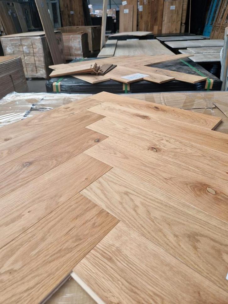 echte EIKEN VISGRAAT VLOER TOPKWALITEIT LEGKLARE VLOEREN!, Huis en Inrichting, Stoffering | Vloerbedekking, Nieuw, Overige typen