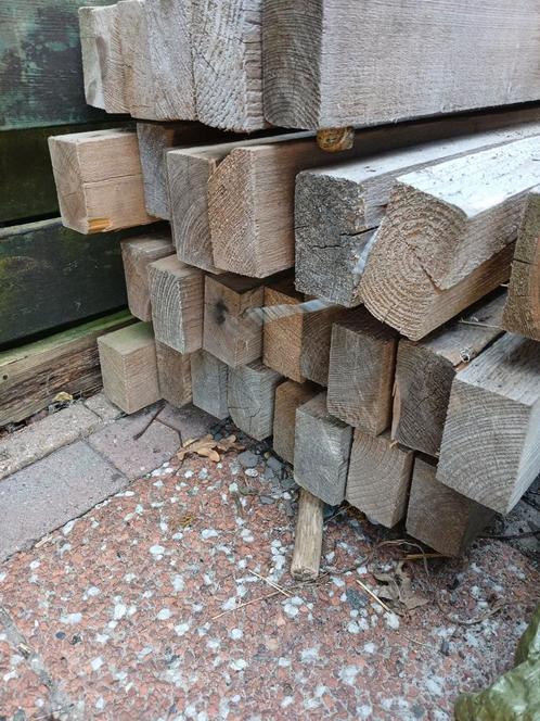 29 balken, vurenhout, Tuin en Terras, Palen, Balken en Planken, Zo goed als nieuw, Balken, 250 cm of meer, Ophalen